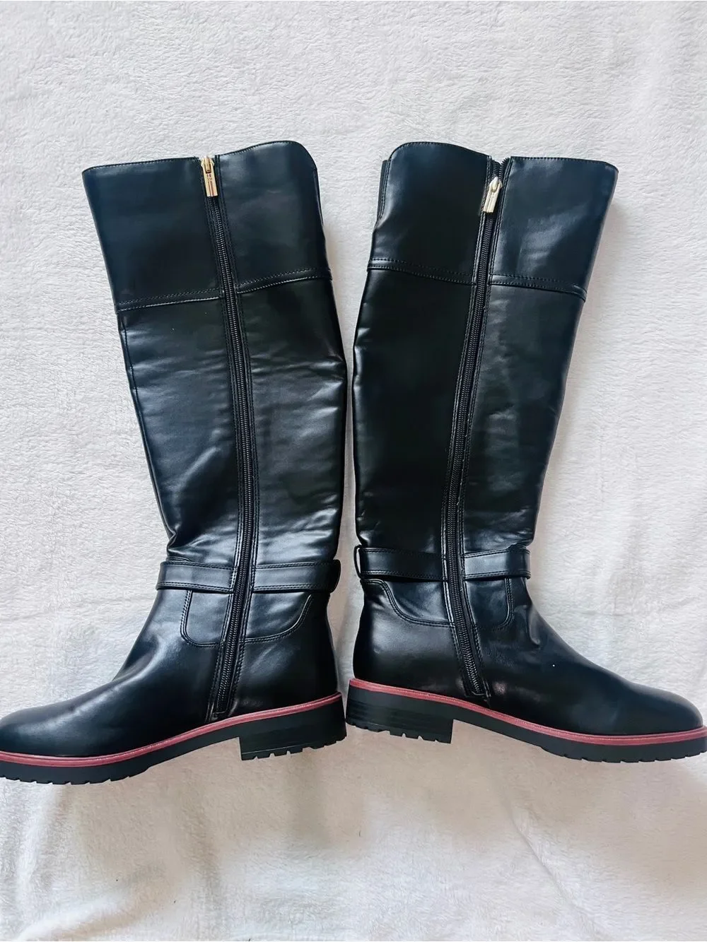 Tommy Hilfiger women Knee-High Riding Boots black NEW size 8